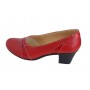 Pantofi dama comozi si eleganti din piele naturala Rosu - MVS72R